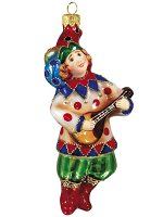 Елочная игрушка из стекла Скоморох