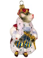 Елочная игрушка из стекла Мышиный король