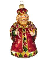 Елочная игрушка из стекла Царь