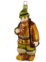 Елочная игрушка из стекла Охотник