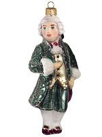 Елочная игрушка из стекла Маркиз в парадном камзоле