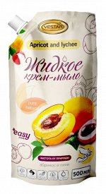 Жидкое мыло-крем Вестар &quot;Абрикос-личи&quot; 500мл. дой-пак
