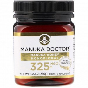 Manuka Doctor, монофлерный мед манука, MGO 325+, 250 г (8,75 унции)