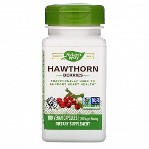 Nature&#x27 - s Way, Hawthorn Berries, 1,530 mg, 100 Vegan Capsules