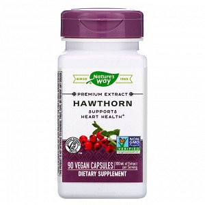 Nature&#x27 - s Way, Hawthorn, 300 mg, 90 Vegan Capsules