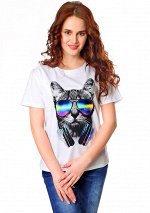 Футболка Алина(кот в очках) 3-514в