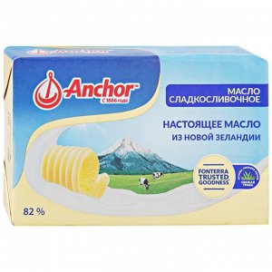 Масло сладкосливочное несоленое Anchor 82% 180г