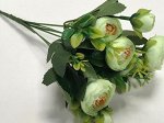 Букет пионов мини 29 см цвет бледно-зеленый