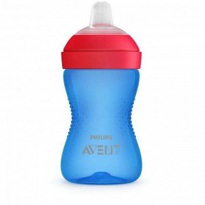 Philips Avent - Чашка-непроливайка с мягким носиком, голубая, 300 мл, 9мес+