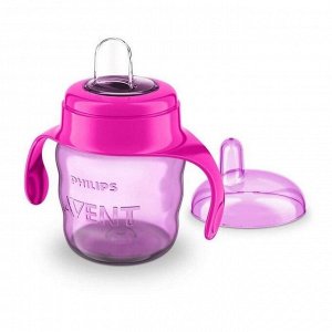 Philips Avent - Чашка-поильник (200 мл, 6мес+) розовая,серия Comfort