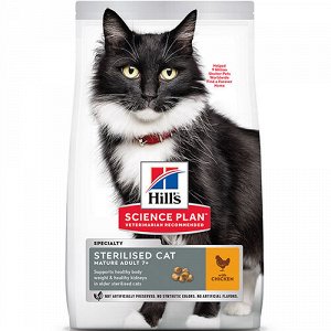 Hill's SP Feline Mature SterilCat д/кош стерил пожилых 7+ Курица 1,5кг