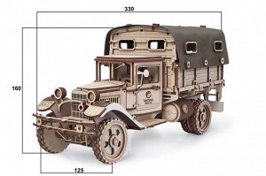 Грузовик ГАЗ-АА с тентом - 33 см