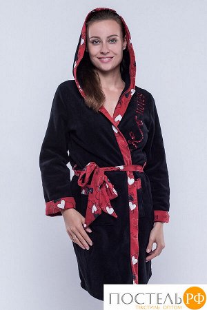 Домашний халат Veronica Цвет: Чёрный, Красный. Производитель: Cascatto
