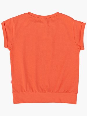 Футболка на манжете (92-116см) UD 0505-2(2) коралловый