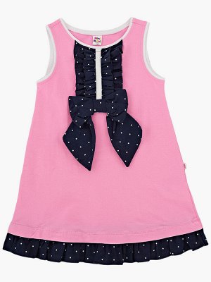 Платье с жабо (98-122см) UD 1374 розовый