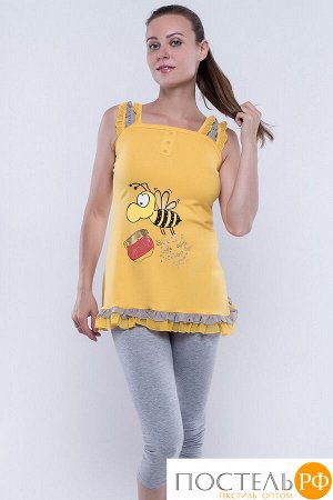 Пижама Korah Цвет: Жёлтый, Серый. Производитель: Cascatto