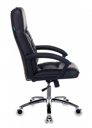 Кресло руководителя Бюрократ T-9908AXSN-AB черный кожа крестовина металл хром