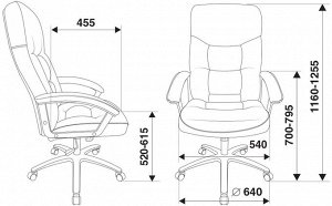 Кресло руководителя Бюрократ T-9908AXSN-AB черный кожа крестовина металл хром