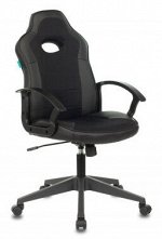 Кресло игровое Бюрократ VIKING-11/BLACK черный искусст.кожа/ткань