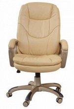 Кресло руководителя Бюрократ Ch-868AXSN бежевый искусственная кожа (пластик золото)