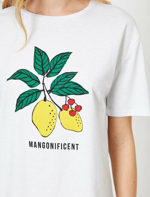 Футболка манго белая
