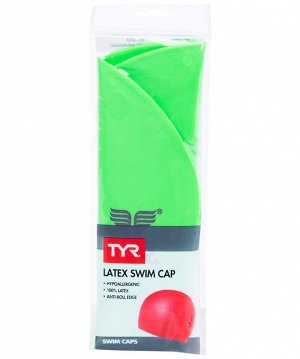 Шапочка для плавания Latex Swim Cap, латекс, LCL/322, зеленый