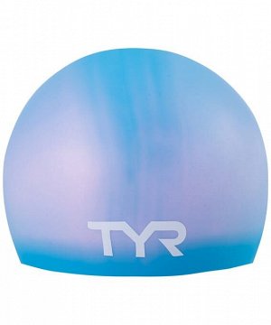 Шапочка для плавания Long Hair Wrinkle-Free Silicone Junior Cap, силикон,LCSJRL/420, голубой