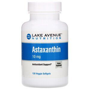 Lake Avenue Nutrition, Астаксантин, 10 мг, 120 вегетарианских мягких таблеток