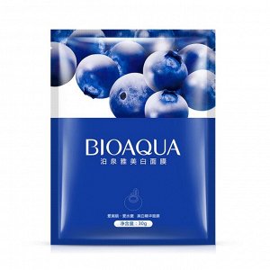 УВЛАЖНЯЮЩАЯ МАСКА  "BIOAQUA" С ЭКСТРАКТОМ ЧЕРНИКИ WONDER, 30 г