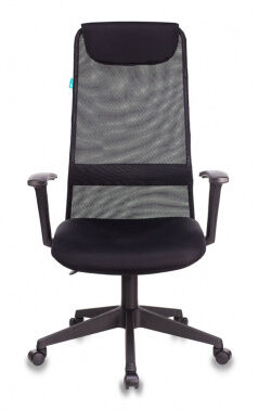 Кресло руководителя Бюрократ KB-8N черный TW-01 TW-11 сетка/ткань с подголов. крестовина пластик