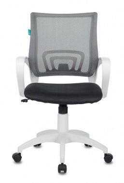 Кресло Бюрократ CH-W695N темно-серый TW-04 TW-12 сетка/ткань крестовина пластик пластик белый