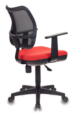 Кресло Бюрократ Ch-797AXSN черный сиденье красный 26-22 сетка/ткань крестовина пластик