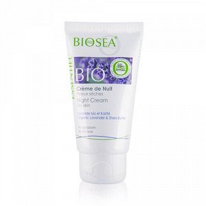 Восстанавливающий ночной крем для сухой кожи лица BIOSEA Essentiel, 50 мл