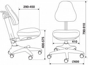 Кресло детское Бюрократ KD-2/PK/TW-13A розовый TW-13A