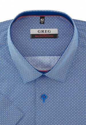 Сорочка мужская короткий рукав GREG 213/201/8834/Z/1p