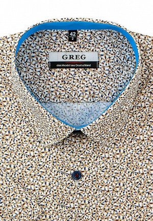 Сорочка мужская короткий рукав GREG 153/209/4039/ZS/C/1