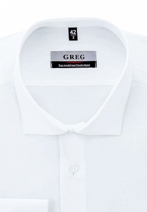 Сорочка мужская длинный рукав GREG 100/199/WHITE/ZV_GB