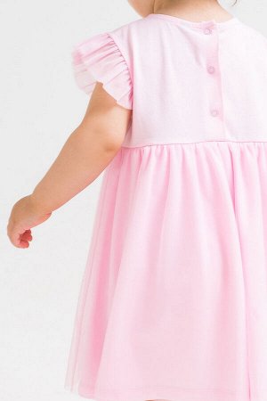 Платье для девочки Crockid КР 5611 розовое облако к249