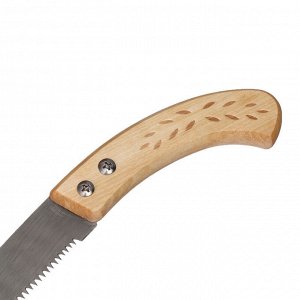 Ножовка садовая, 240 мм, деревянная ручка