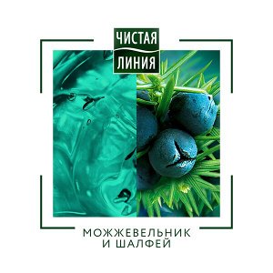 Чистая Линия FOR MEN шампунь,кондиционер и гель для душа 3в1 Taiga Энергия+Чистота Можжевельник и шалфей 400 мл