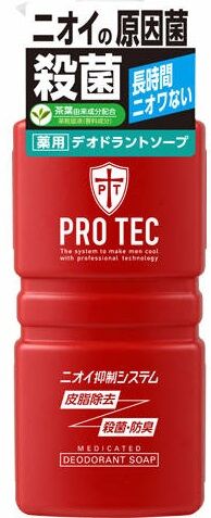 Мужское дезодорирующее жидкое мыло для тела с ментолом "PRO TEC" (помпа)  420 мл / 15