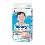 MOONY подгузники, L (9-14 кг), 54 шт NEW