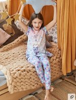 SS20GJ502 Пижама фуфайка (футболка), лосины д/дев Juno Sleepwear