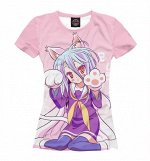 Женская футболка No Game No Life. Широ ANR-512288-fut-1