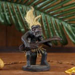 Сувенир дерево &quot;Абориген-гитарист&quot; 15 см