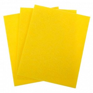 Набор салфеток для уборки Доляна, 30×38 см, вискоза, 3 шт, цвет жёлтый