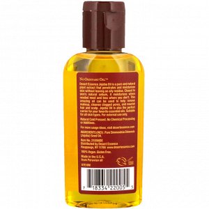 Desert Essence, 100 % масло жожоба для ухода за волосами, кожей и кожей головы, 60 мл (2 жидких унции)
