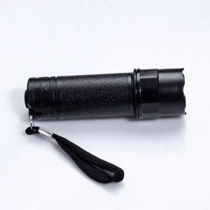 Фонарь  ручной "Корона", 8 LED, чёрная ручка, 3 ААА, 10.3?2.8?2.8 см