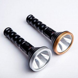 Фонарь профессиональный аккумуляторный, 1 LED, 5W, 140 лм, 18x7.5 см, от USB