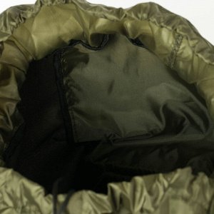 Рюкзак туристический, 100 л, отдел на шнурке, наружный карман, 2 боковые сетки, цвет хаки